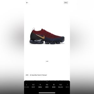 Pre-owned 2018 Air VaporMax Flyknit 2 'Olympic' men size 9.5